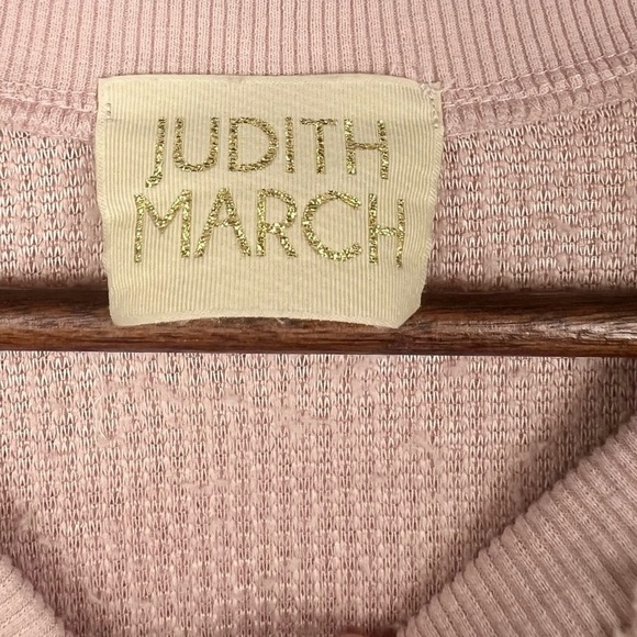 Judith March Pink Sherpa S Sweatshirt Partners N Wine Rhinestone Lettering - Picture 6 of 8